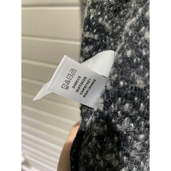 Lou & Grey Women Gray Boucle snaps Jacket wool mohair blend Sz S - Picture 8 of 13